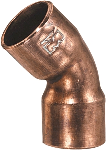 (image for) Fittings: Elbows, Sweat, 45 Deg, Copper