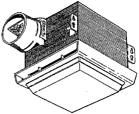 (image for) Bath Fan W/Lite 50-Cfm