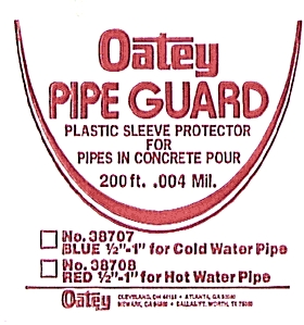 (image for) Pipe: Guard, Copper, Concrete Installation
