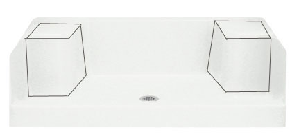 (image for) Shower Base Oc-Ss-60" White