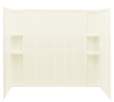 (image for) Tub Wall Set Tile Biscuit