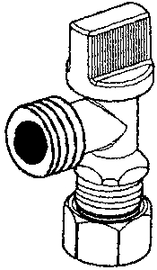 (image for) Stop Valve 5/8 Comx3/4mht 1/4t