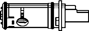 (image for) Stem Moen Twin-Cartridge Plstc