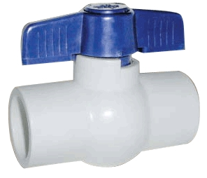 (image for) Ball Valve 3/4" Ips Pvc 40 Wht