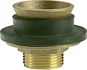 (image for) Closet Spud 1-1/4" Brass