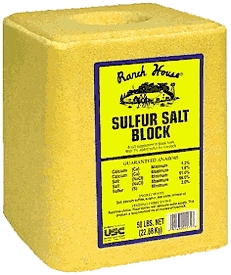 (image for) Salt Brick 4# W/Sulphur