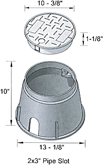 (image for) Valve Box 10"rd W/Cover