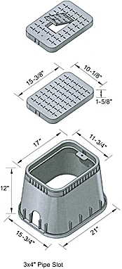 (image for) Valve Box 12x17x12" W/Cover