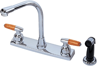 (image for) Faucet Kitchen W/Spr Hi-Ris Cp