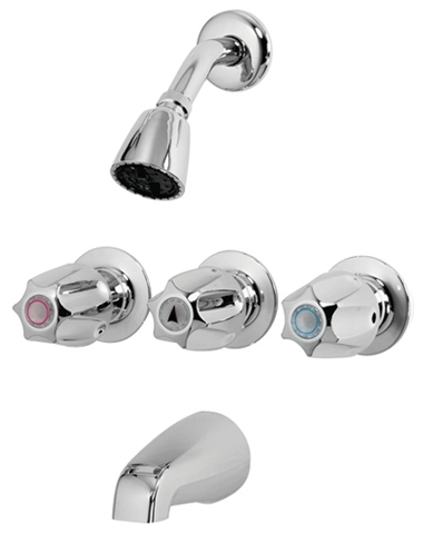 (image for) Faucet Tub/Shower 3-Hdl Chrome