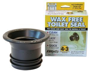 (image for) Toilet Bowl Seal Wax-Free 3-4"