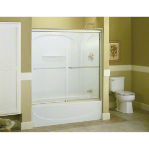 (image for) Tub Door Bypass Frmless 55"clr