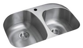 (image for) Sink Kitchen U/C 2-Bowl Cinch