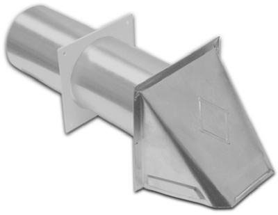 (image for) Dryer Hood Aluminum 4"