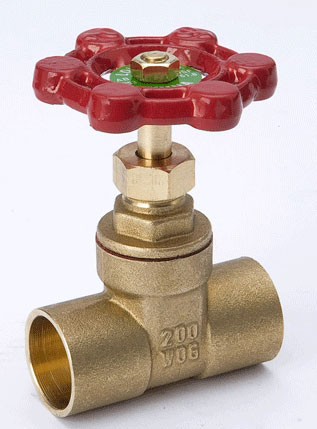 (image for) Gate Valve 3/4"solder Brass Lf