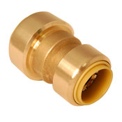 (image for) Coupling Brass Push 1/2x3/8 Lf