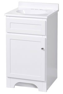 (image for) Vanity 18x16 Wht Columbia