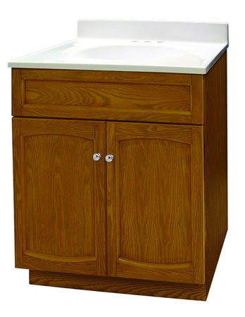 (image for) Vanity 25x19 W/Top Oak Heartl