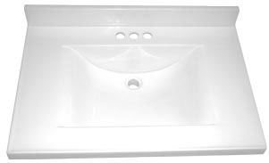 (image for) Vanity Top 25x22 Swht Contempo