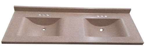 (image for) Vanity Top 22 X61 Dbl Sb Cntmp