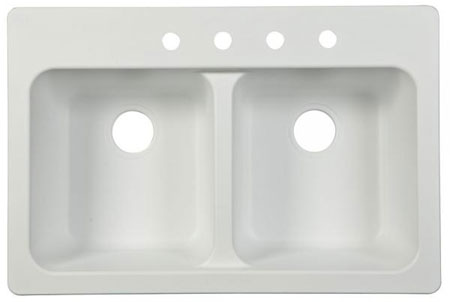 (image for) Sink Dbl Bwl Tectonite 33x22x9