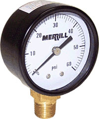 (image for) Gauge 0-100 Psi 2"dial 1/4"nl