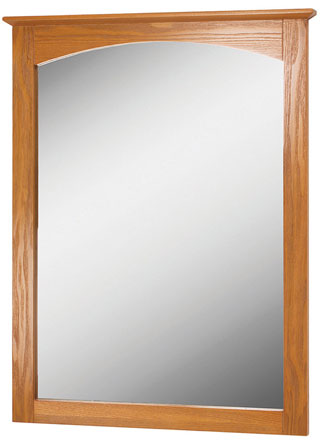 (image for) Mirror 25x32 Med Oak Worthing