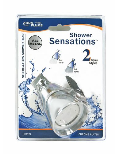 (image for) Shower Head 2.25" Adj Ch Br Cd