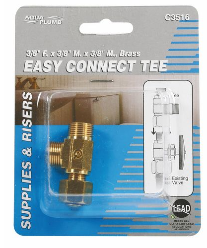 (image for) Tee 3/8"fx3/8"mx3/8"m Easy Con