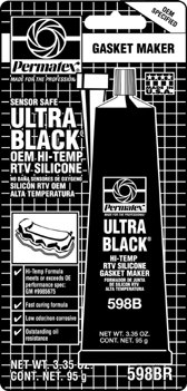 (image for) Silicone Ultra Black Hi-T Rtv