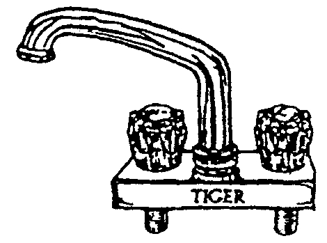 (image for) Faucet Plastic 4" Ct 8" Spout
