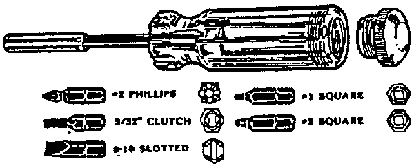 (image for) Screwdriver Kit Mobile Home 6/