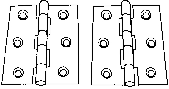 (image for) Marine Hardware: Hinges, Butt