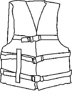 (image for) Life Vest Adult Lg Org/Ylw