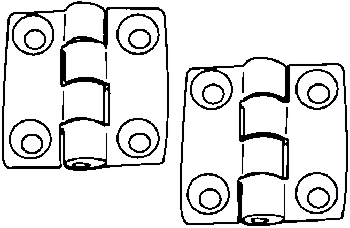 (image for) Hinge Butt 2x2"316 Ss Pr