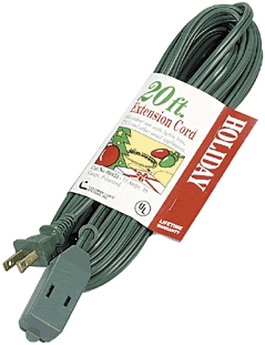 (image for) Ext.Cord 12' Cube Tap Green