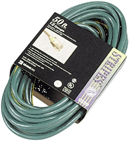(image for) Ext.Cord 50' 12/3 Sjtw Grn/Yel