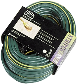 (image for) Ext.Cord 100'12/3 Sjtw Grn/Ylw