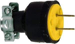 (image for) Plug 2-Wire Rubber W/Clamp