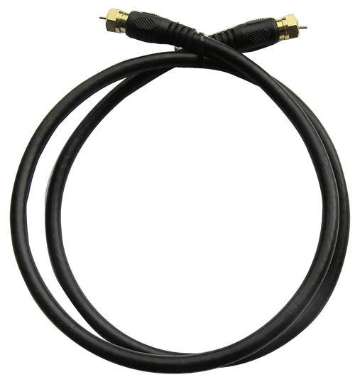 (image for) Coax Cable 3' Rg6 Black
