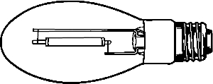 (image for) Mercury-Vapor Bulb 75w E17