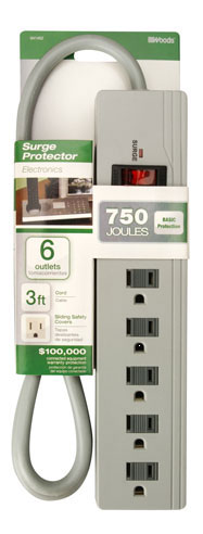 (image for) Surge Strip 6-Outlet 750 Joule