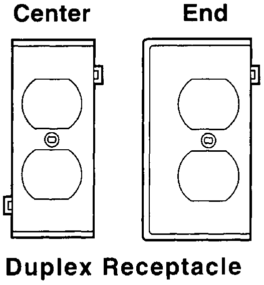 (image for) Plate Sec Duplex End White