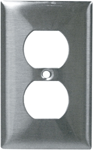 (image for) Plate Duplex-Outlet Ss