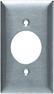 (image for) Plate Sgl-Outlet Ss