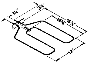 (image for) Broiler Element 3400w 250v Bx