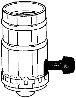 (image for) Socket 3-Way Turn-Knob Lamp