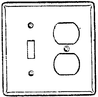 (image for) Wall Plates: Combination Switch/Receptacle