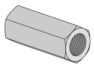 (image for) Strut Rod Coupling 3/8" 5/Bag