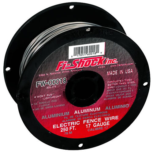 (image for) Fence Wire Elec Alum 250' 17ga